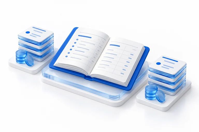 An investment ledger beside matched transaction records.