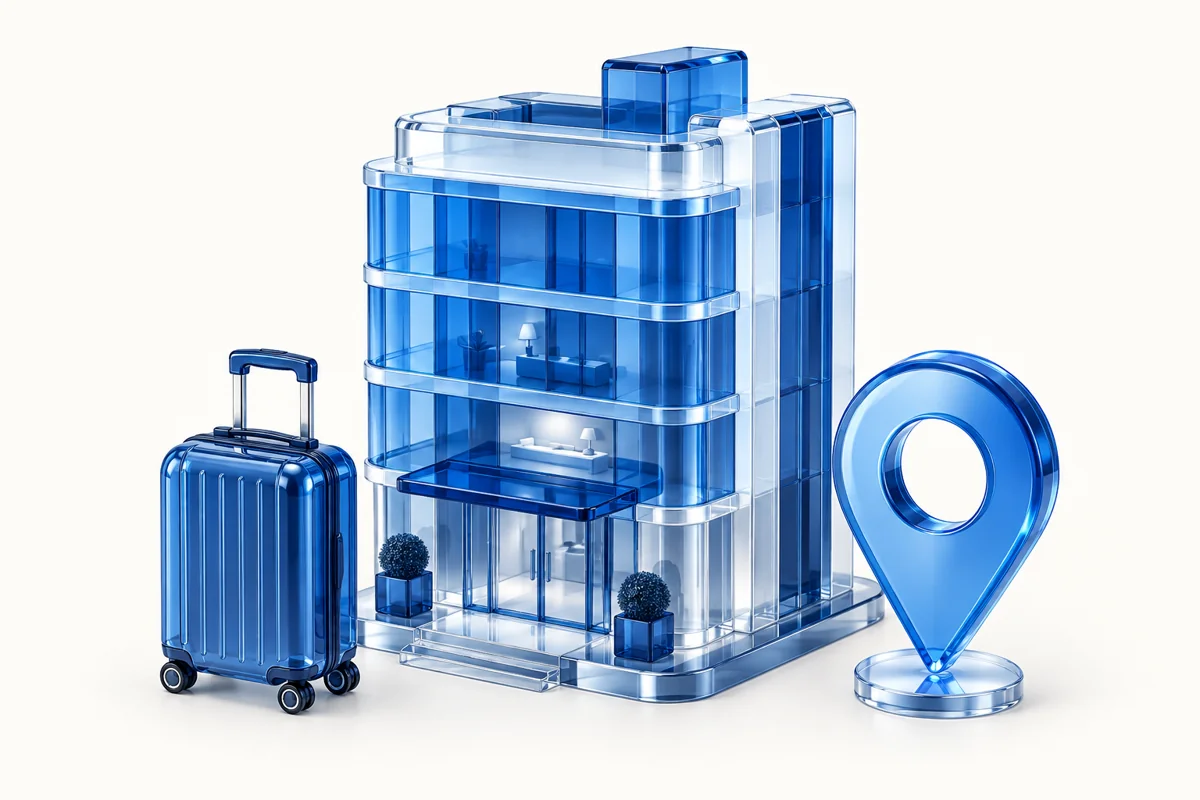 Illustrative 3D concept for Stay Packages