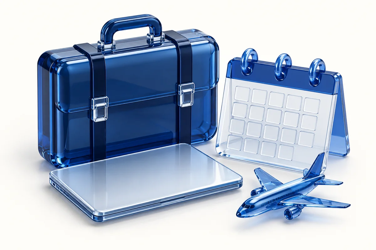 Illustrative 3D concept for Corporate Travel