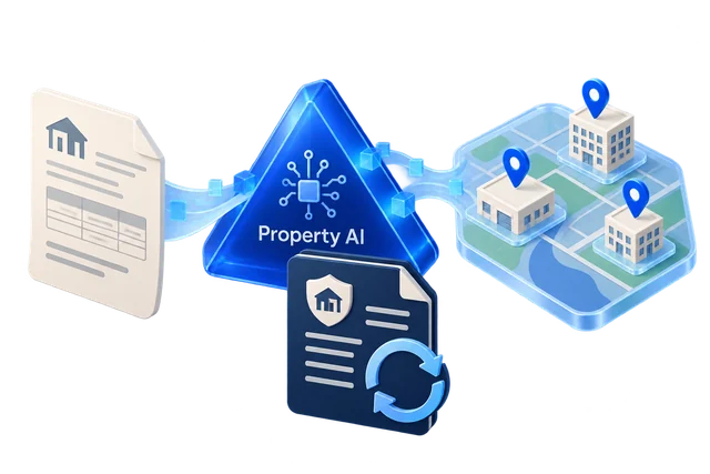 Illustrative 3D concept for Property and Casualty Insurance