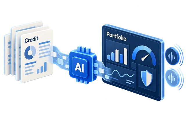 Illustrative 3D concept for Lending, Asset & Wealth Management