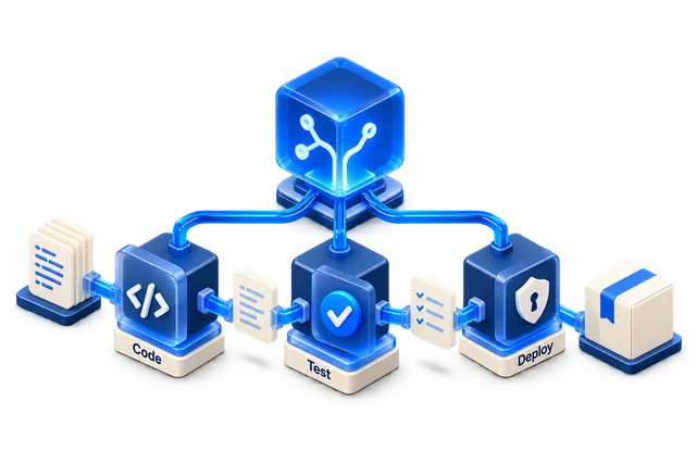 Illustrative 3D concept for Your Perfect Engineering team